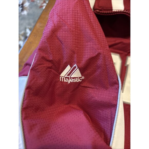 Majestic Men’s Indiana Hoosiers Bomber Jacket Size Medium NWT Heavy Jacket - Picture 6 of 10